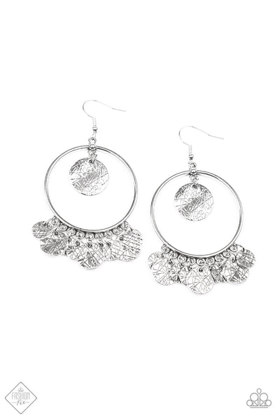 Paparazzi Start From Scratch Silver Earrings