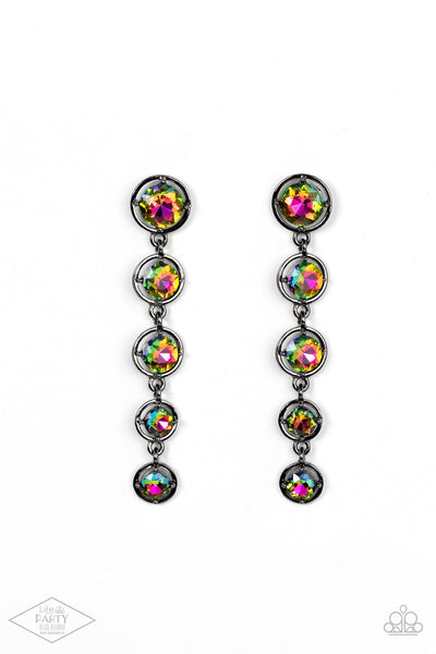 Paparazzi Drippin In Starlight - Multi Oil Spill Earrings