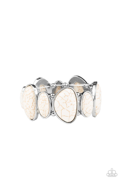Paparazzi Feel At HOMESTEAD - White Bracelet