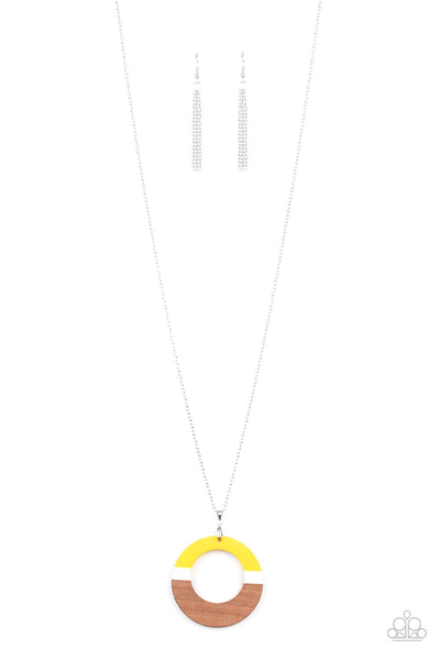 Paparazzi Sail Into The Sunset - Yellow Necklace