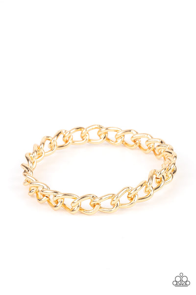 Paparazzi Rebel Radar Gold Bangle Bracelet