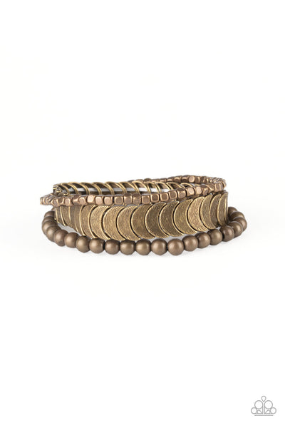 Paparazzi LAYER It On Me - Brass Bracelet