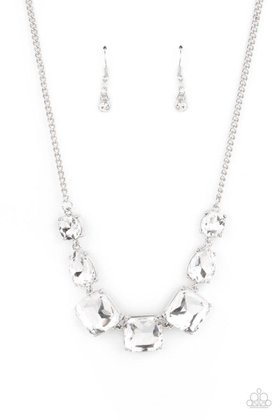 Paparazzi Unfiltered Confidence White Necklace