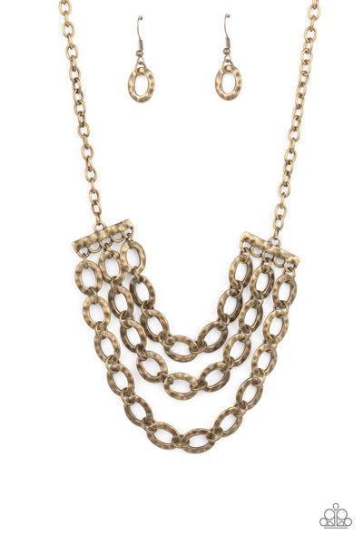 Paparazzi Repeat After Me - Brass Necklace