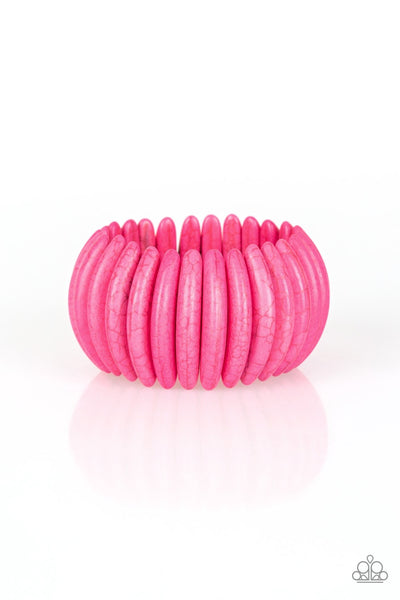 Paparazzi Naturally Nomad - Pink Bracelet