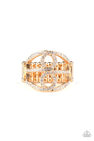 Paparazzi Fabulously Frosted - Gold Ring