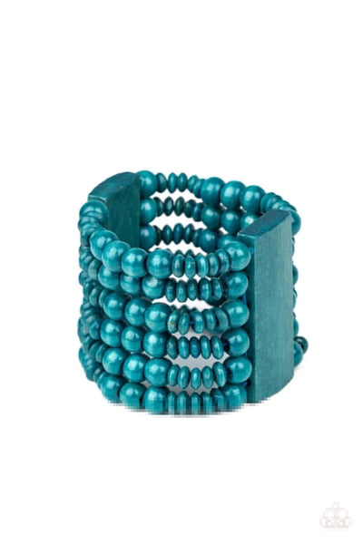 Paparazzi Dont Stop BELIZE-ing - Blue Bracelet
