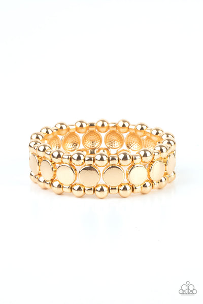 Paparazzi Metro Magnetism - Gold Bracelet