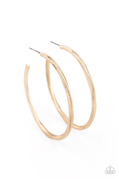 Spitfire - Gold Hoop earrings