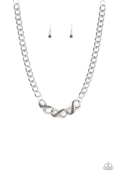 Paparazzi Infinite Impact - Silver Necklace