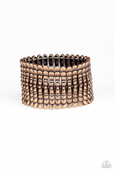 Paparazzi Level The Field - Copper Bracelet