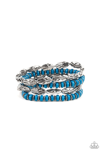 Paparazzi Wild Wonder - Blue Bracelet