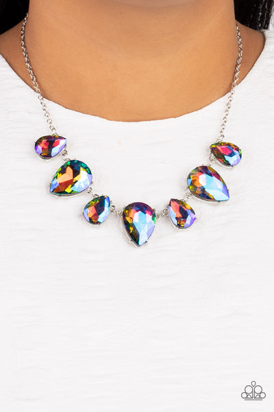 Paparazzi Otherworldly Opulence - Multi Silver Necklace