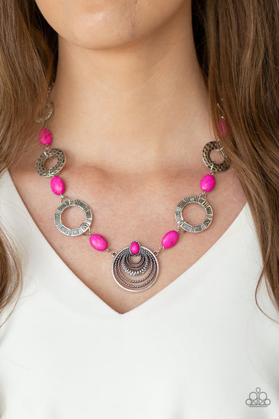 Paparazzi Zen Trend - Pink Necklace