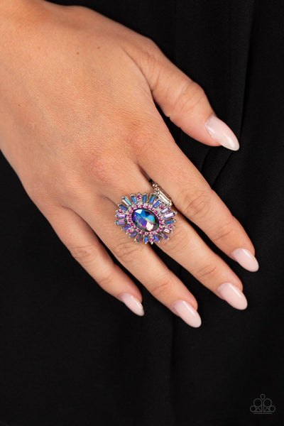 Paparazzi Astral Attitude - Pink Iridescent Ring