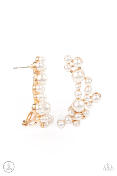 Paparazzi Metro Makeover - Gold Ear Crawlers Earrings