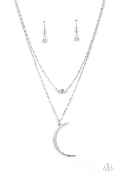 Paparazzi Modern Moonbeam - Silver Necklace