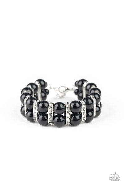 Paparazzi Glowing Glam - Black Bracelet