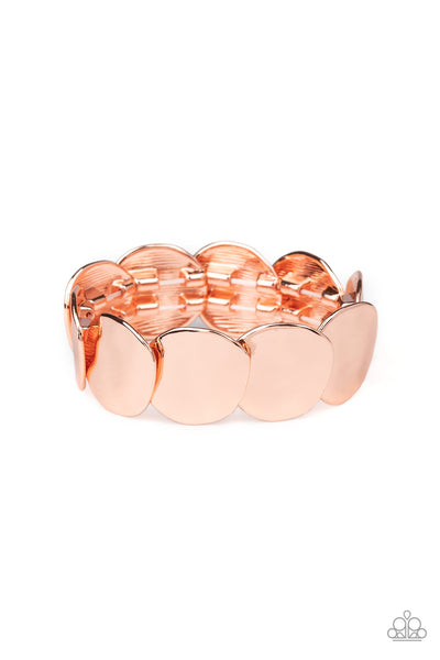 Paparazzi Disc Disco - Copper bracelet