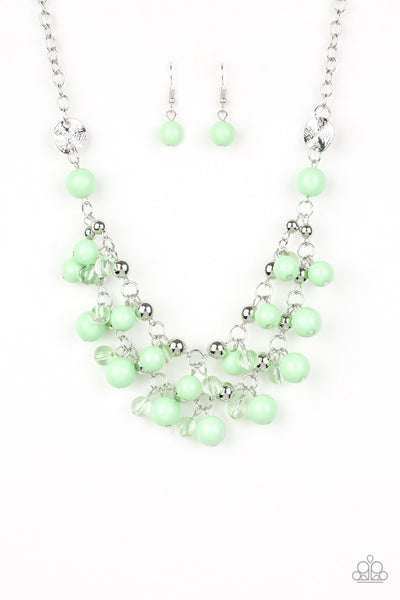 Paparazzi Seaside Soiree - Green Necklace