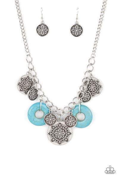 PAPARAZZI Western Zen - Blue Necklace