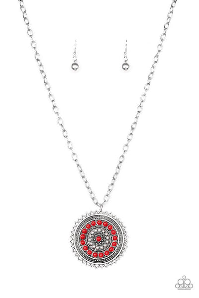 Paparazzi Lost SOL - Red Necklace