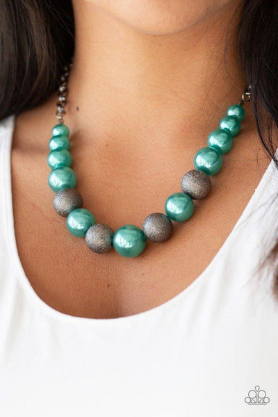 Paparazzi Color Me CEO Green Necklace