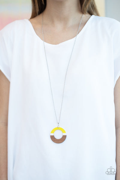 Paparazzi Sail Into The Sunset - Yellow Necklace