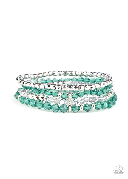 Paparazzi Crystal Crush - Green. Bracelet