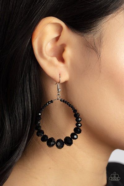 Paparazzi Astral Aesthetic - Black Earrings