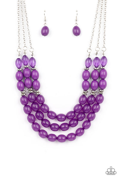 Paparazzi Coastal Cruise - Purple Necklace