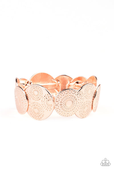 Paparazzi Pleasantly Posy - Rose Gold Bracelet