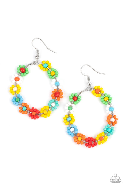 Paparazzi Festively Flower Child Multi Earrings