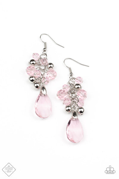 Paparazzi Before and Afterglow Pink Earrings