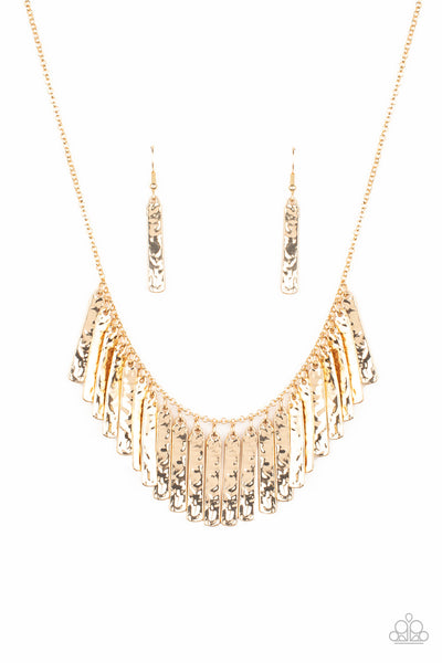 Paparazzi Metallic Muse - Gold Necklace