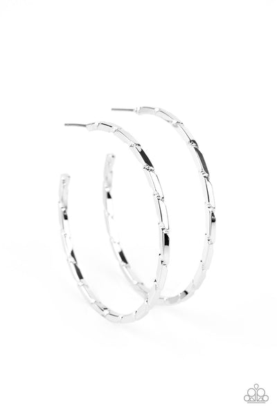 Paparazzi Unregulated - Silver Earrings