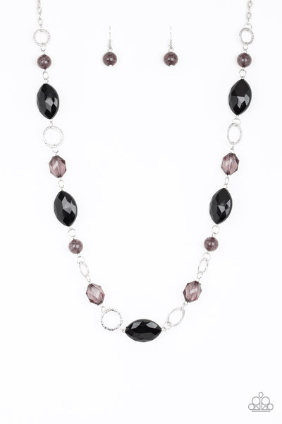 Paparazzi Shimmer Simmer - Black Necklace