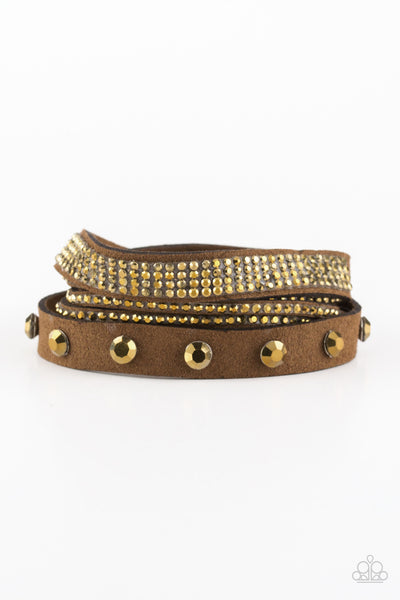 Paparazzi Totally Rockable - Brass Bracelet