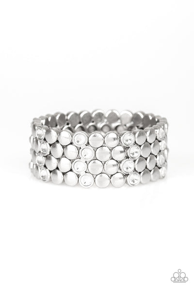 Paparazzi Scattered Starlight - White Bracelet