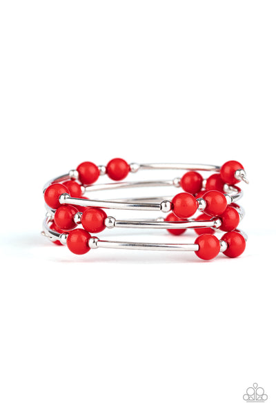Paparazzi Let Freedom Ring - Red Bracelet