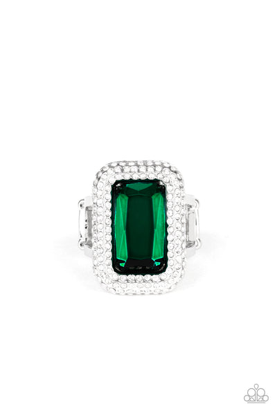 Paparazzi A Grand STATEMENT MAKER Green Ring