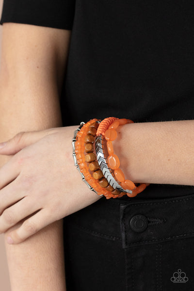 Paparazzi Outdoor Retreat - Orange Bracelet