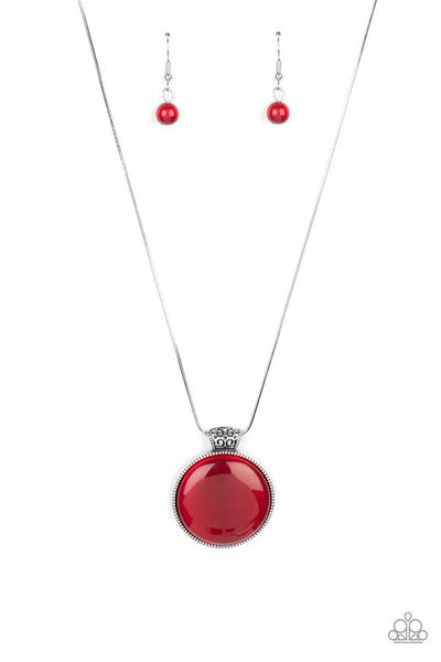 Paparazzi Look Into My Aura - Red Necklace