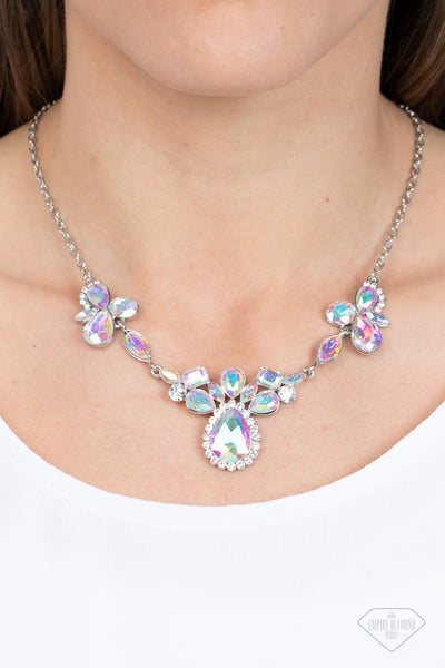 Paparazzi Intergalactic Icon - Multi Iridescent Necklace