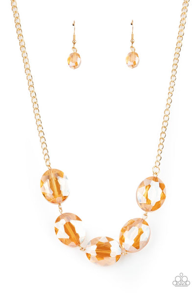 Paparazzi Cosmic Closeup Gold Necklace