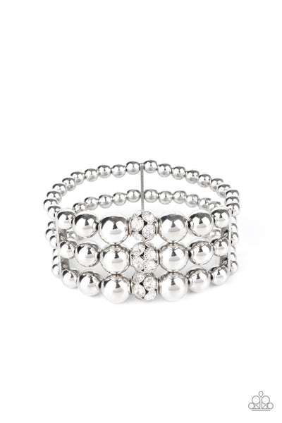 Paparazzi Icing On The Top - White Bracelet