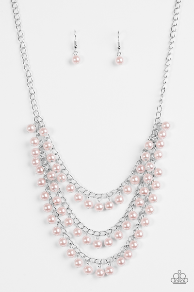 Paparazzi Chicly Classic - Pink Necklace