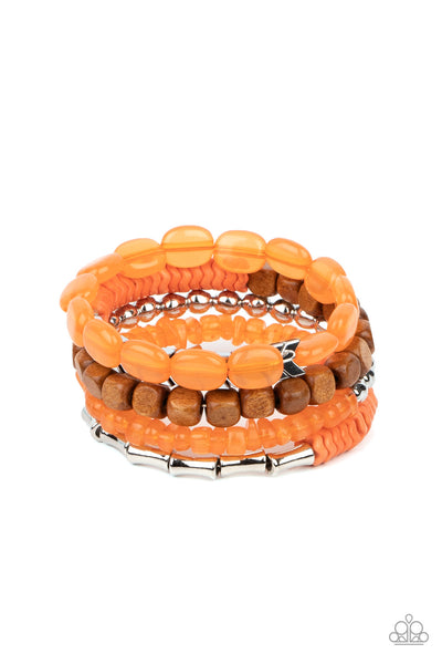 Paparazzi Outdoor Retreat - Orange Bracelet