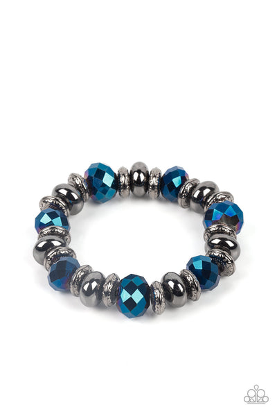 Paparazzi Power Pose - Life if the Party Blue Bracelet