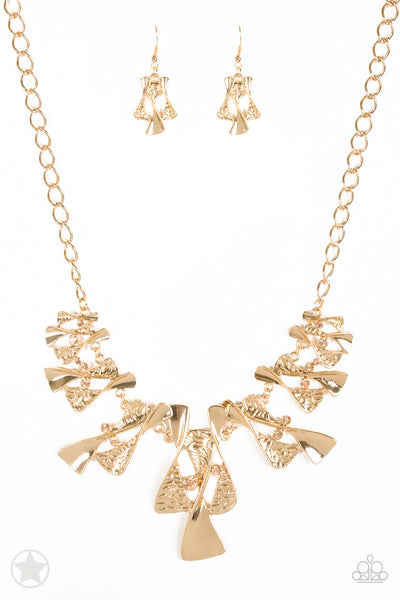 Paparazzi The Sands of Time - blockbuster Gold Necklace